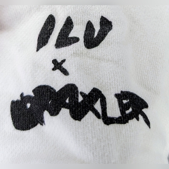 I Love Ugly X Jesse Draxler Hoodie in White - Picture 6 of 7